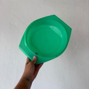 Vintage Tupperware Jadeite Green Serving Bowl Handles 786-7 Made in USA
